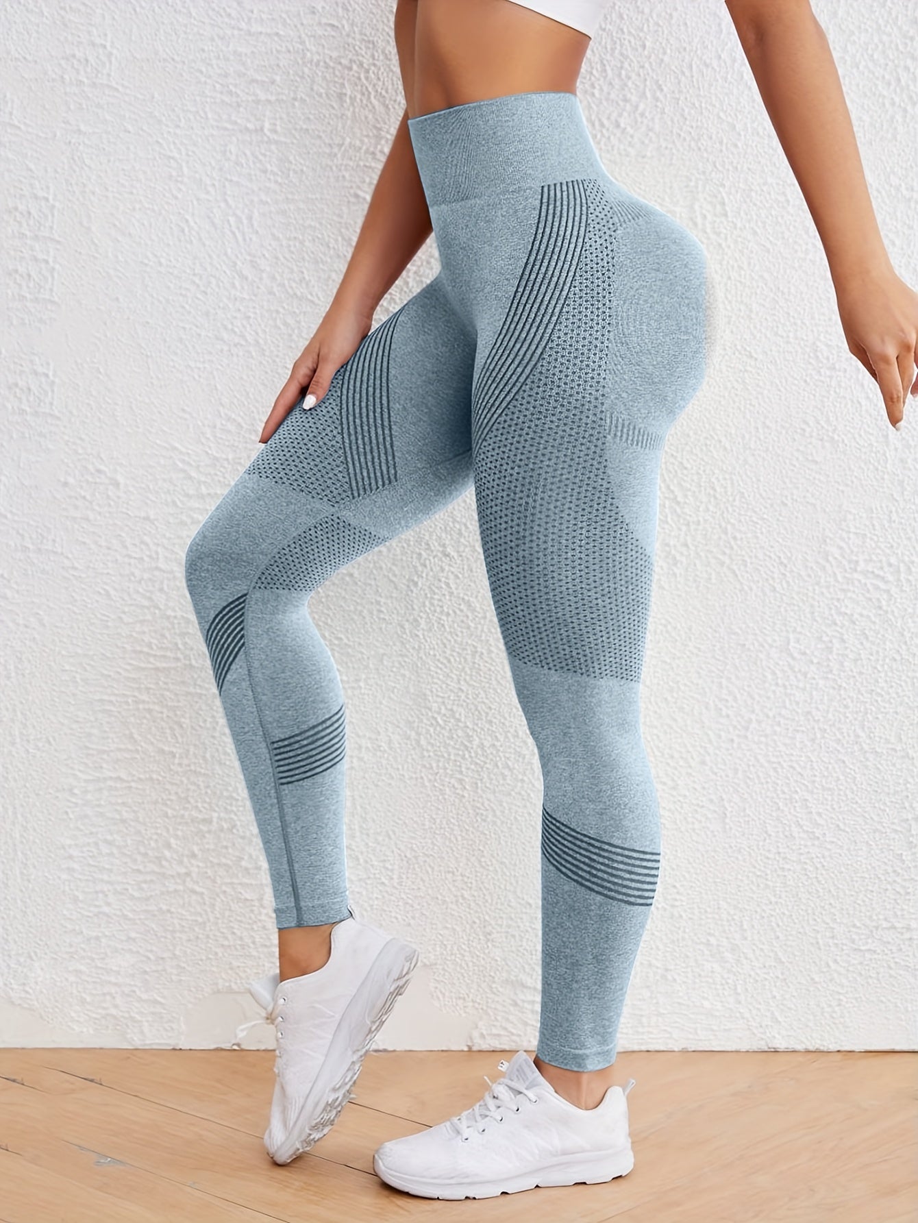 Seamless Yoga Leggings - Ultra-Comfortable High Waist Tummy Control - Quick Drying, High Stretch, Butt Lifting Design