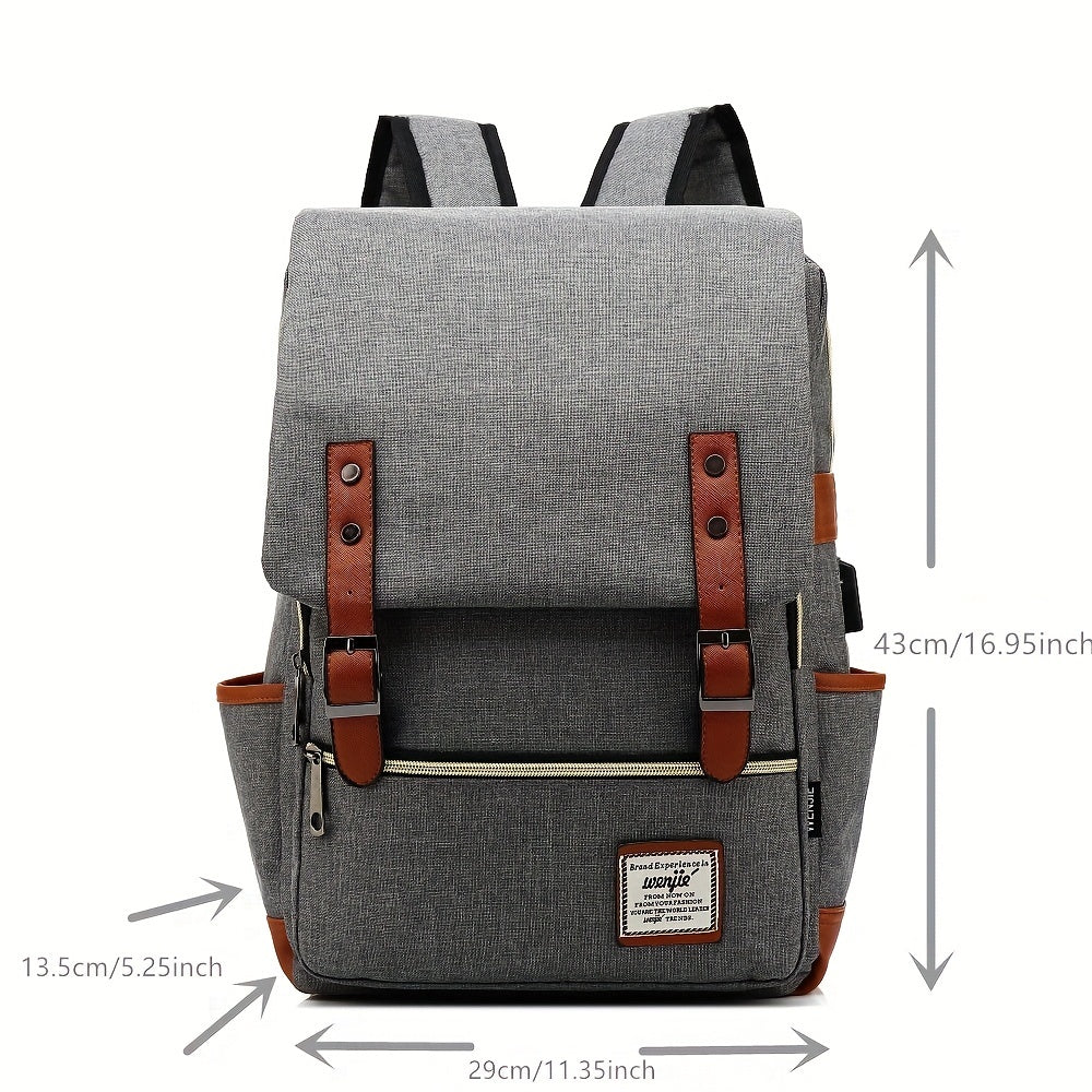 Versatile Explorer Backpack - Spacious, Water-Resistant, Multi-Compartment Design with Belt Decoration, Padded Shoulder Straps