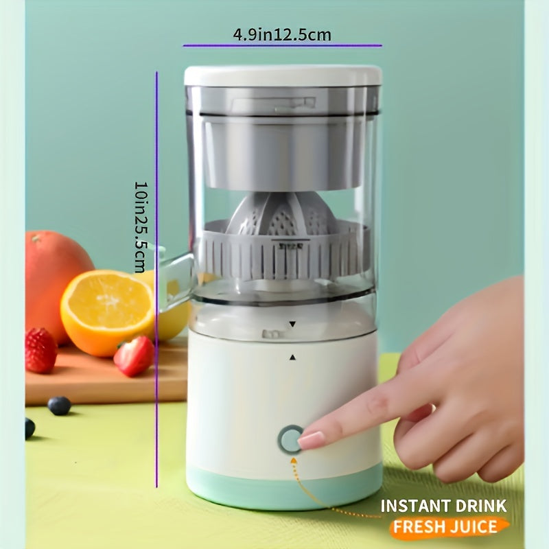 1pc Portable FreshForce Pro Juicer - Automatic Juicing, Easy Separation, USB Rechargeable, Detachable Design, BPA-Free, Compact, Space-Saving, Ideal for Home Kitchen, Fresh Orange Juice Cup, Kitchen Stuff, Kitchen Accessories