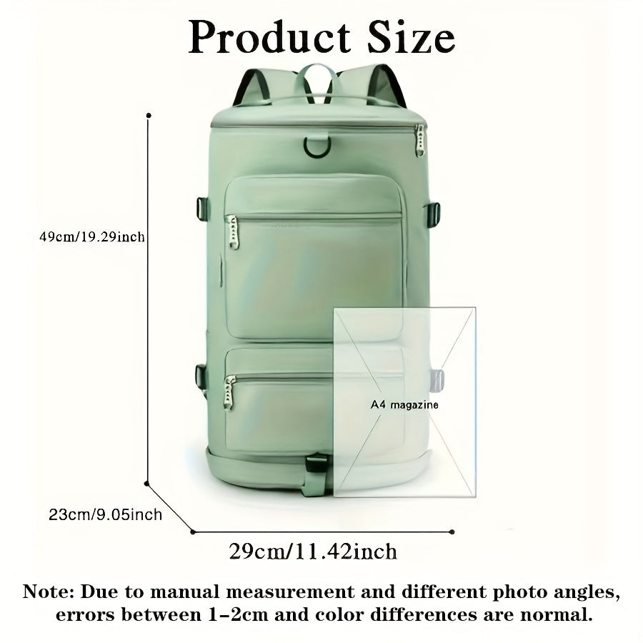 All-Weather Waterproof Travel Backpack, Spacious, Wet/Dry Separation, Shoe Compartment, Versatile for Adventure
