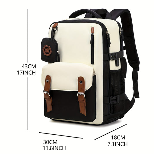 Travel Backpack, Laptop Backpack, College Computer Bag, Suitable For Both Women And Men, Casual Backpack With Shoe Compartment
