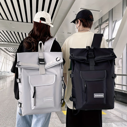 Spacious Unisex Travel Backpack - Durable Nylon Construction, Adjustable Shoulder Straps, Multiple Compartments, Ideal for Sports